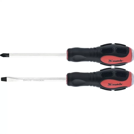 Набор ударных отверток 2шт PH2x100 SL6x100 CrV Matrix 19121 купить в Новом Уренгое
