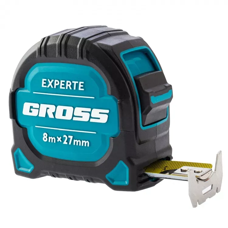 Рулетка нейлон Experte 8м x 27мм двухкомпон. корпус магнит двухстор. Разметка Gross 32576 купить в Новом Уренгое