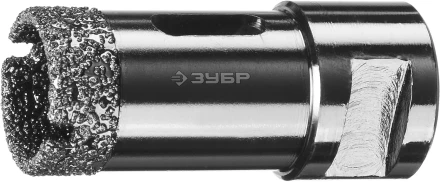 Алмазная коронка ЗУБР &quot;ПРОФЕССИОНАЛ&quot; универсальная для УШМ, сухое сверление, алмазы на вакуумной пайке,  посадка М14, d=25мм 29865-25 купить в Новом Уренгое