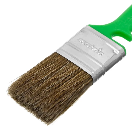 Кисть флейцевая для работ по дереву, 35х10 мм, смешанная щетина, пластиковая рукоятка// MTX 833729 купить в Новом Уренгое