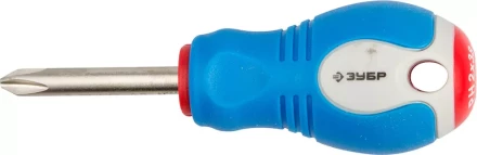 Отвертка ЗУБР, Cr-V сталь, трехкомпонентная рукоятка, цветовая индикация типа шлица, PH №2, 38мм 25252-2-038_z01 купить в Новом Уренгое