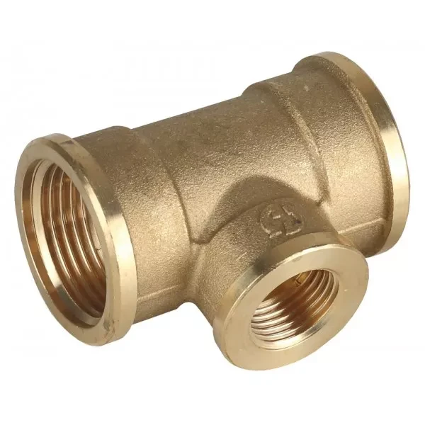 Тройник GENERAL FITTINGS переходной, латунь, г/г/г, 1"-1/2"-1" 51061-1-1/2-1 купить в Новом Уренгое