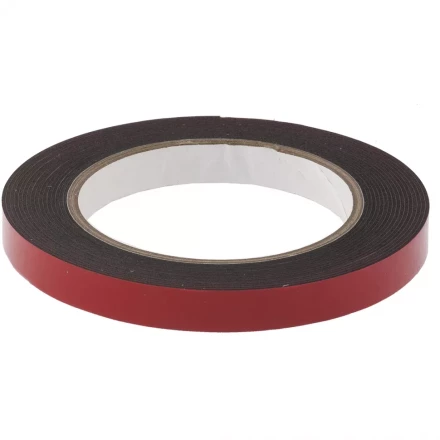 Лента клейкая на вспененной основе двусторонняя черная усиленная 12 мм х 5 метров MATRIX 89083 купить в Новом Уренгое