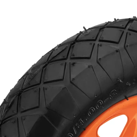 Колесо пневматическое Palisad «Звезда» 4.80/4.00-8 D380 мм, внутренний диаметр подшипника 20 мм, длина оси 90 мм, 689485 купить в Новом Уренгое