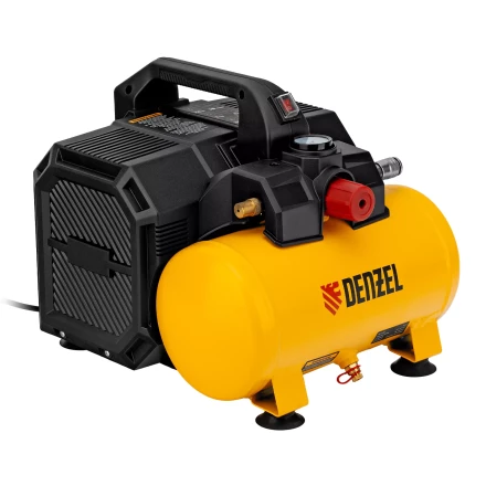 Компрессор Denzel DLS750/6 58019 безмасляный малошумный 750 Вт, 140 л/мин,ресивер 6 л купить в Новом Уренгое