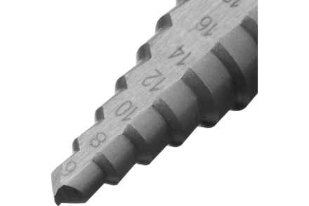 Сверло ступенчатое по металлу Сибртех 723013, 6-8-10-12-14-16-18-20-22-24-26-28-30мм купить в Новом Уренгое