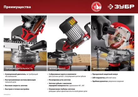 Станок заточной для пильных цепей СЦ-300 серия МАСТЕР купить в Новом Уренгое