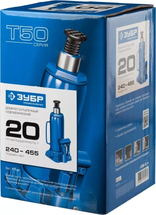 Домкрат бутылочный гидравлический модель Т-50 серия ПРОФЕССИОНАЛ 43060-15 купить в Новом Уренгое