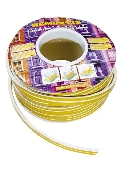 Уплотнитель белый СИБРТЕХ 150 м профиль &quot;E&quot; 93864 купить в Новом Уренгое