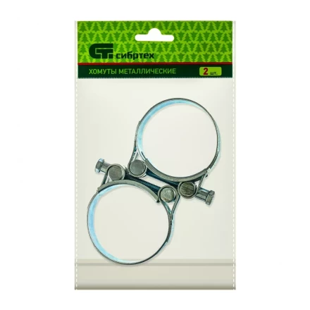 Хомуты металлические силовые 52-55 мм ширина 22 мм шарнирный W1 2 шт Сибртех 47541 купить в Новом Уренгое