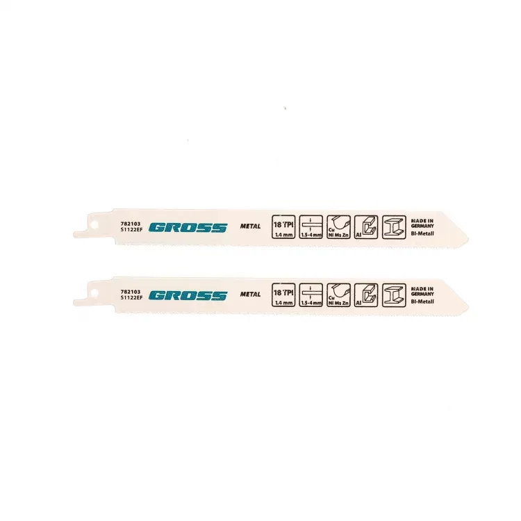 Полотна по металлу для сабельной пилы 4402 - S1122EF 180 x 14 мм 2 шт Gross 782103 купить в Новом Уренгое