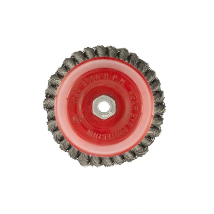 Щетка для УШМ 150 мм М14 "чашка" крученая проволока 0,35 мм MTX 74618 купить в Новом Уренгое