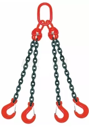 Строп цепной четырехветвевой 4СЦ 26.5 т L=8 м 8 кл с ОВ 26.5т купить в Новом Уренгое