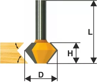 Фреза кром конусная ф381х222мм 45° хв 12мм 10641 купить в Новом Уренгое