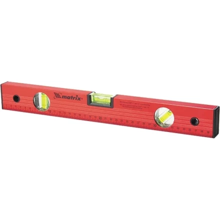 Уровень алюминиевый 2000 мм 3 глазка красный линейка MTX 332419 купить в Новом Уренгое