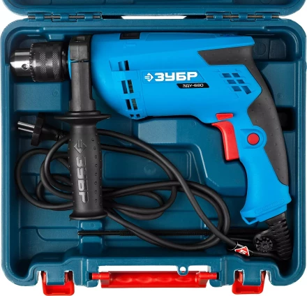Дрель ударная + кейс ЗДУ-680 ЭРКМ2 серия ПРОФЕССИОНАЛ купить в Новом Уренгое