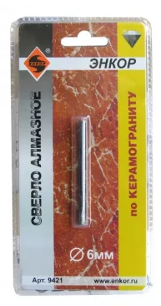 Сверло алмазное по керамограниту ф 6 мм 9421 купить в Новом Уренгое