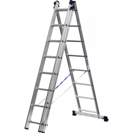 Лестница СИБИН универсальная, трехсекционная со стабилизатором, 8 ступеней 38833-08 купить в Новом Уренгое