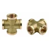 Крестовина GENERAL FITTINGS латунь, г/г/г/г, 1/2" 51049-1/2 купить в Новом Уренгое