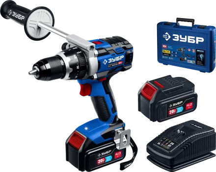 Бесщеточная дрель-шуруповерт, 2 АКБ T7 (4 Ач), в кейсе DB-211-42 серия «ПРОФЕССИОНАЛ» купить в Новом Уренгое