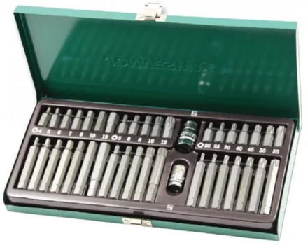 Набор вставок 4-12мм Т20-Т55 M5-M12 30/75мм 3/8&quot;DR 1/2&quot;DR 40предметов Jonnesway S29H4140S 47300 купить в Новом Уренгое