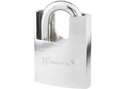 Замок навесной защищенная дужка 50 мм MATRIX 91804 купить в Новом Уренгое