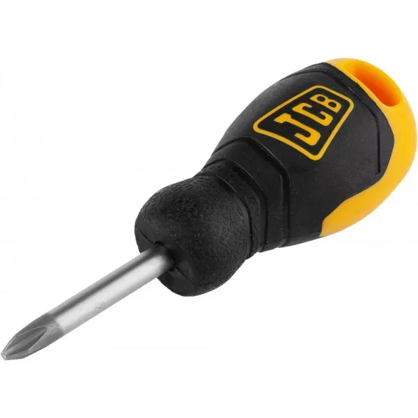 Отвертка JCB, хромомолибденовая сталь S2, двухкомпонентная рукоятка, магнитный наконечник, PH №2х40мм JSD001 купить в Новом Уренгое