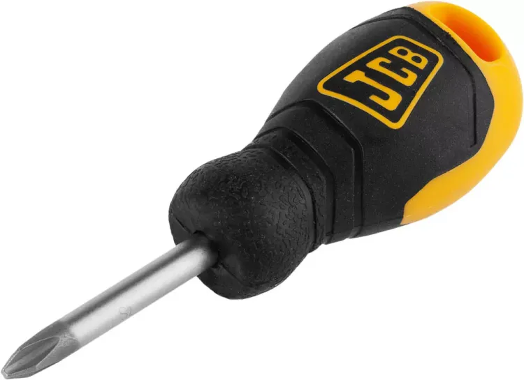 Отвертка JCB, хромомолибденовая сталь S2, двухкомпонентная рукоятка, магнитный наконечник, PH №2х40мм JSD001 купить в Новом Уренгое