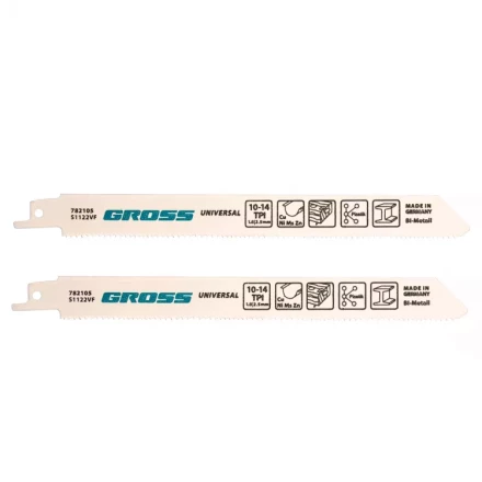 Полотна универсальные для сабельной пилы 4431VP - S1122VF 180 x 18-25 мм 2 шт Gross 782105 купить в Новом Уренгое