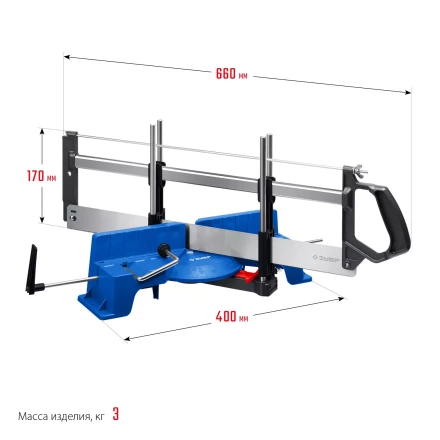 ЗУБР СП-550, 550 мм, прецизионное поворотное стусло, Профессионал (15461-550) купить в Новом Уренгое