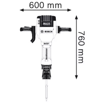 Молоток отбойный Bosch GSH 27 VC купить в Новом Уренгое