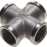 Крестовина GENERAL FITTINGS никелированная латунь, г/г/г/г, 3/4" 51048-3/4 купить в Новом Уренгое