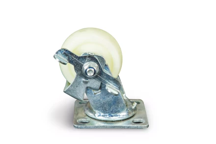 Колесо большегрузное поворотное SCdnb 42 100 мм полипропиленовое с тормозом 1024222 купить в Новом Уренгое