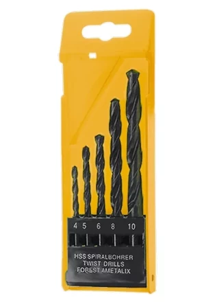 Набор сверл по металлу 1,5-2,5-3-4-5 мм HSS 5 шт пластиковый бокс цилиндрический хвостовик SPARTA 723155 купить в Новом Уренгое