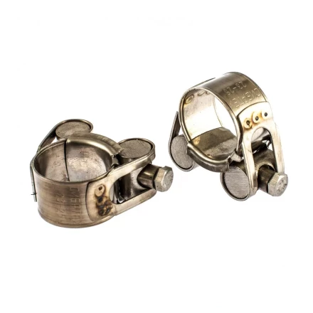 Хомуты металлические силовые 23-25 мм ширина 18 мм шарнирный W4 2 шт Сибртех 475083 купить в Новом Уренгое