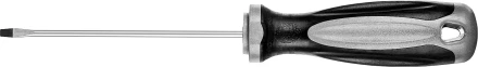 Отвертка MIRAX 25095-03-10, закаленный стержень, двухкомпонентная рукоятка, SL3x100мм 25095-03-10 купить в Новом Уренгое
