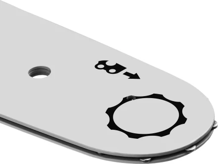 ЗУБР тип 4, шаг 3/8, паз 1.3 мм, 40 см, шина для электро и бензо пил (70204-40) купить в Новом Уренгое