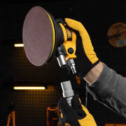 Эксцентриковая шлифовальная машина Denzel EPG150, 150 мм, 10000 об/мин, 5 мм, 160 л/мин 57476 купить в Новом Уренгое