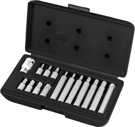 Набор бит TORX, хвостовик-шестигранник, 10 мм, CrV, 15 предм  STELS 11315 купить в Новом Уренгое