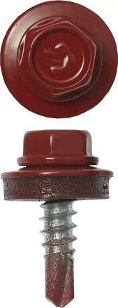 Саморезы ЗУБР &quot;ПРОФЕССИОНАЛ&quot; окраш., RAL 3003 рубин.-красн., для крепл. кров. матер. к металл. констр., 5.5x19мм, 500шт 4-300315-55-019-3003 купить в Новом Уренгое