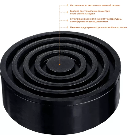 Опора резиновая для домкрата серия ПРОФЕССИОНАЛ купить в Новом Уренгое