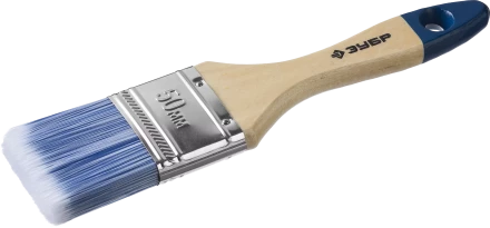 Плоская кисть ЗУБР АКВА 20 мм 3/4? светлая искусственная щетина деревянная ручка для воднодисперсионных и акриловых ЛКМ 4-01007-020 купить в Новом Уренгое
