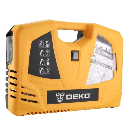 Компрессор безмасляный DEKO 180 с набором из 6 инструментов, 009-0100 купить в Новом Уренгое