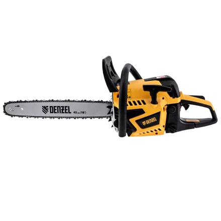 Пила цепная бензиновая Denzel DS-5218, шина 45 см, 52 см3, 3 л.с, шаг 0,325, паз 1,5 мм, 72 звена 95237 купить в Новом Уренгое