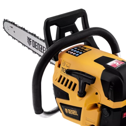Пила цепная бензиновая Denzel DS-5218, шина 45 см, 52 см3, 3 л.с, шаг 0,325, паз 1,5 мм, 72 звена 95237 купить в Новом Уренгое