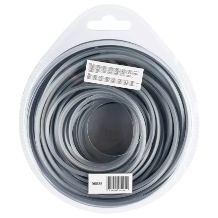 Леска для триммера армированная алюминием квадратная, 2,7мм х 15м, блистер ALUFLEX Denzel 96835 купить в Новом Уренгое