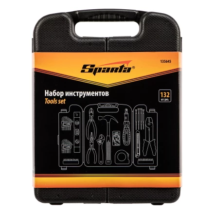 Набор инструментов бытовой Sparta 135645, 132 предмета купить в Новом Уренгое