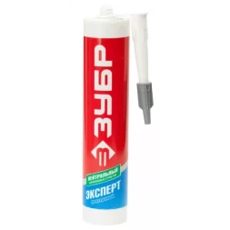 Герметик силиконовый ЗУБР "ЭКСПЕРТ" прозрачный, нейтральный, 280мл 41237-2
