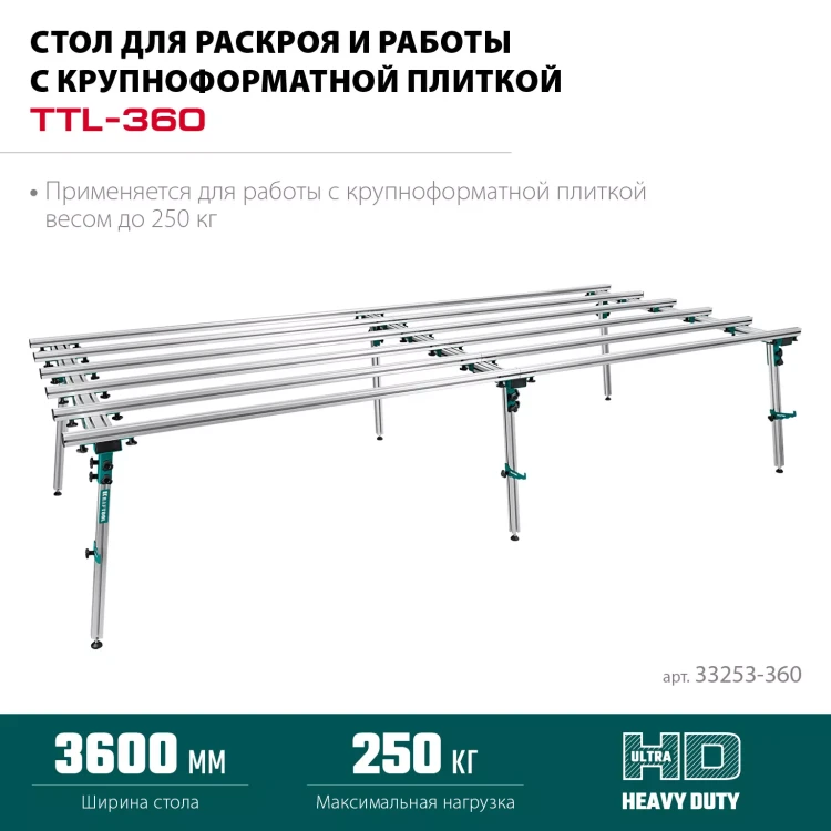 Стол для крупноформатной плитки KRAFTOOL 33253-360 купить в Новом Уренгое