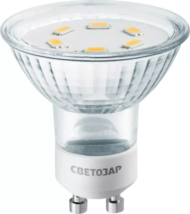 Лампа СВЕТОЗАР светодиодная "LED technology", цоколь GU10, яркий белый свет (4000К), 220В, 3Вт (25) 44565-25_z01 купить в Новом Уренгое